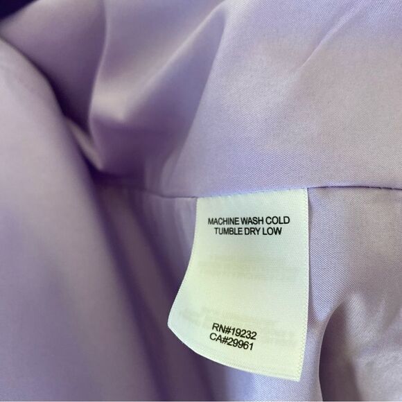 Alfred Dunner Woman’s Open Front Jacket Lilac Beaded SZ 14 - Picture 14 of 15